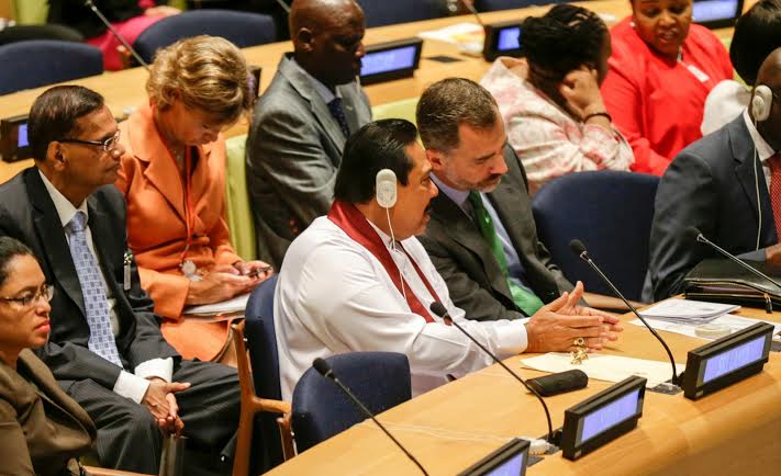 President Mahinda Rajapaksa at the Climate Summit 2014 1