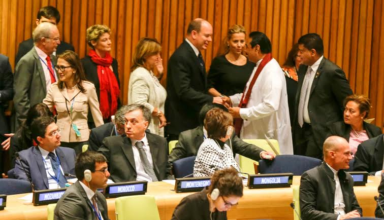 President Mahinda Rajapaksa at the Climate Summit 2014 2
