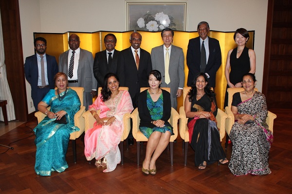 participants at Tokyo cement ceremony