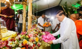 President Graces Sirasa Vesak Zone