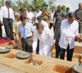 President launches construction work of Sobadam Piyasa