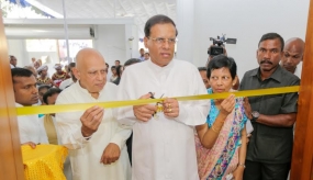 President opens an Elder’s Home in Battaramulla