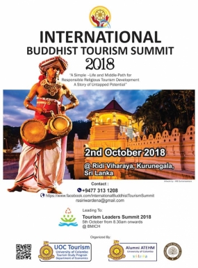 First International Buddhist Tourism Summit tomorrow