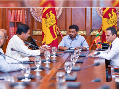 A meeting between the President and Ilangei Tamil Arasu Kachchi Members of Parliament