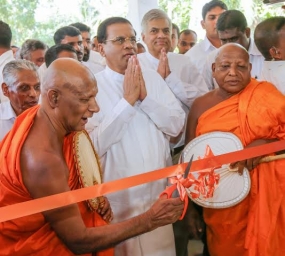 New Shrine Room for Wadduwa Subadrarama Pirivena