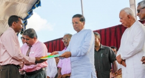 Land deeds to 234 war displaced families in Sampur