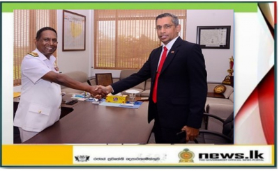 Newly appointed Chief Hydrographer of the Navy and Joint Chief Hydrographer to the Government of Sri Lanka assumes office