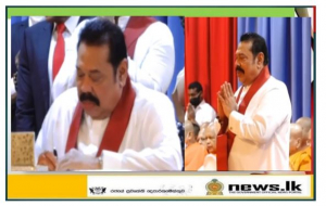 Mahinda Rajapaksa assumed duties as the Prime Minister