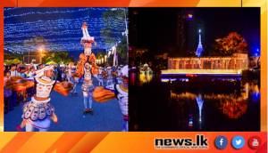 Navy adds colour to Perahera of Hunupitiya Gangaramaya Buddha Rashmi Vesak Zone