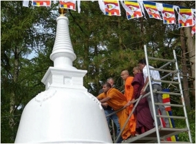 INAUGURATION OF A STUPA AT HAMBURG MAHA VIHARA