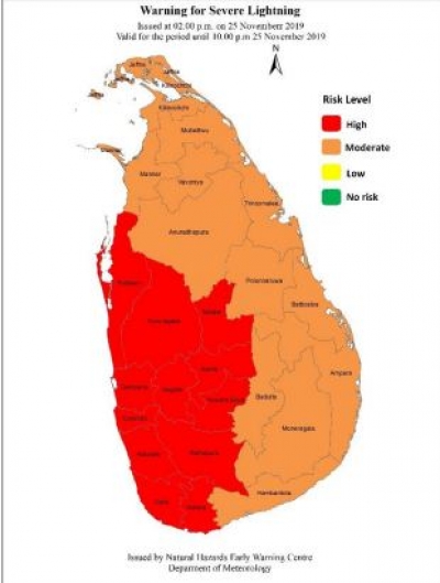 Warning for Severe Lightning