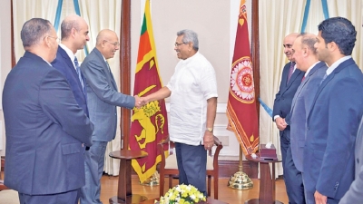 MIDDLE EAST ENVOYS CALL ON PRESIDENT