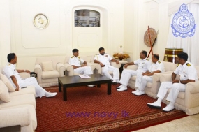 Commanding Officers of Indian naval  ships  call on  Navy Commander