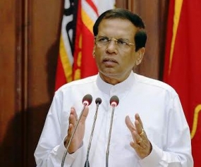 President Maithripala Sirisena addresses the New Cabinet