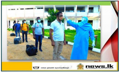 Eight (08) inmates leave Kalpitiya and Boossa Naval quarantine centers