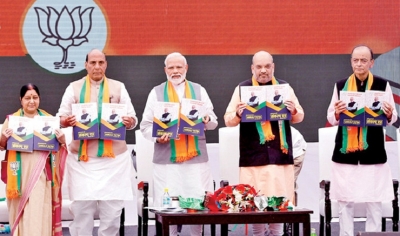 BJP releases election manifesto