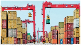 Sri Lanka's export trade sector recorded 11.1 % growth rate