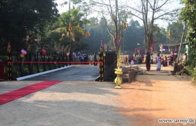 Army built bridge in Neluwaththuduwa vested for public use