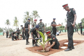 Jaffna Security Forces Launch One More Phase of Coastal Conservation, Planting 200 More Coconut Saplings