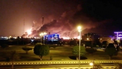 Saudi Arabia oil facilities ablaze after drone strikes