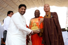 Dharmachakra Pravartana Thilokashanthi Buddha Statue unveiled