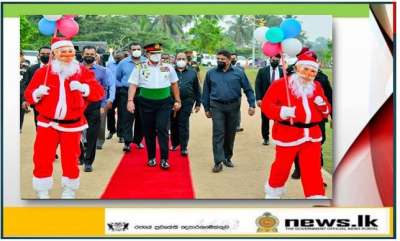 Roads Leading to Army HQ &amp; Main HQ Building Wear Christmas Garbs