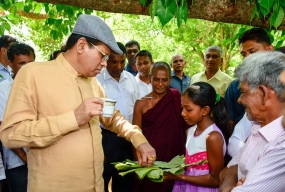 President visits Kebithigollewa