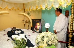 Speaker pays last respects to flight Sergeant Yaparathna.