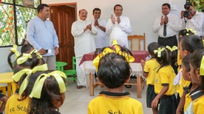 President open new Grama Shakthi village in Palugaswewa