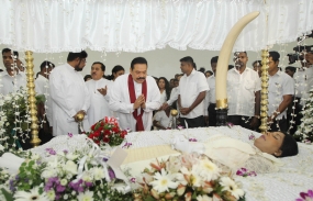 President pays his last respects to actress Rebecca Nirmalee