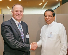 President meets New Zealand Prime Minister John Key