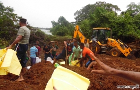 Kalaththewa NCOs School Soldiers Avert Dam Breach Disaster