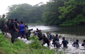 Troops continue with flood relief operations